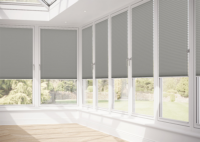Solaris, Pewter Grey - Stick Fit Pleated Blind - Image 13
